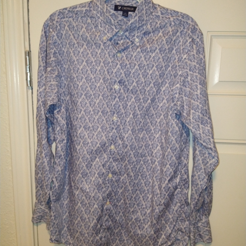 Cremieux Long Sleeve Button Down Shirt Men's sz Medium.